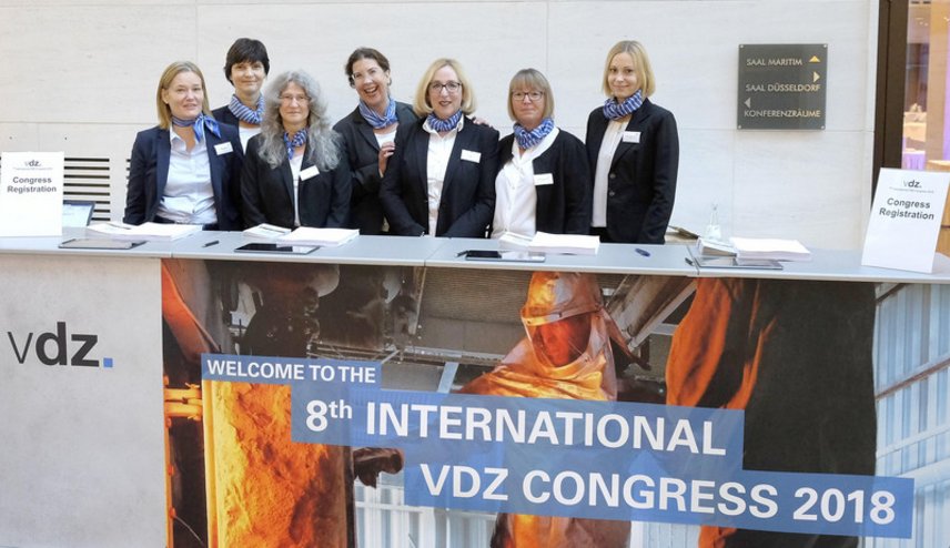 VDZ organisation team at the Hospitality Desk
