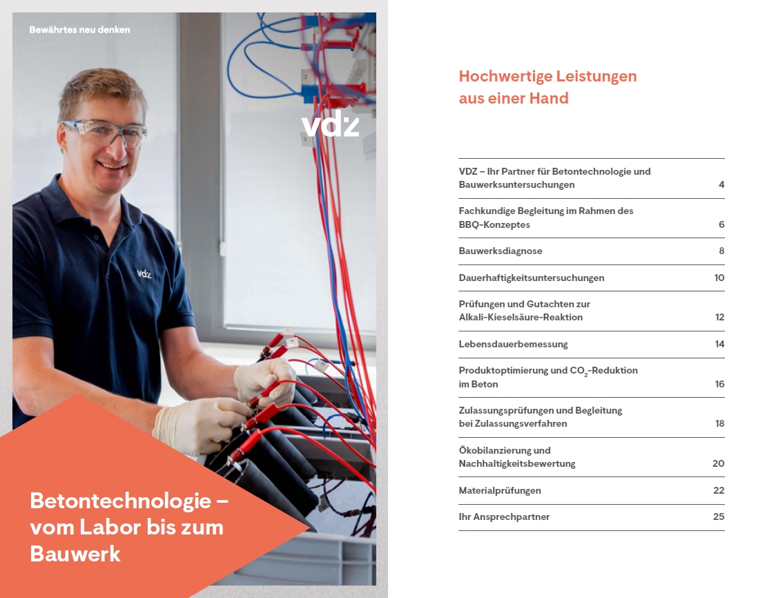 VDZ-Betontechnologie - vom Labor bis zum Bauwerk
